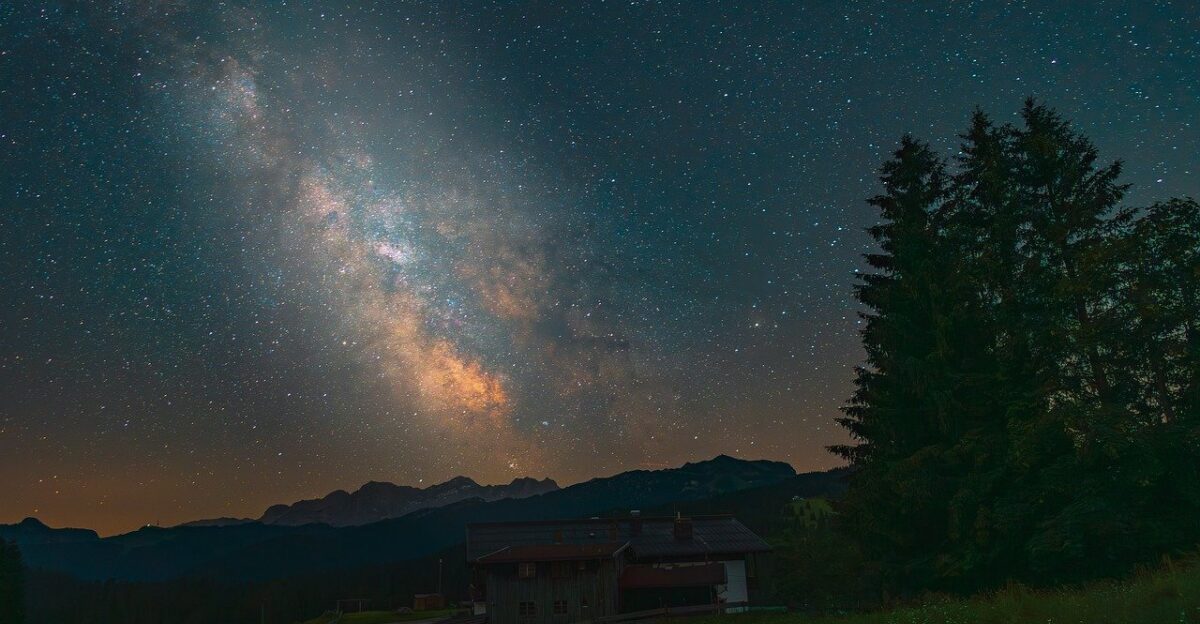 milky way universe stars night sky galaxy heaven cosmos starry sky star park winklmoosalm chiemgau alps upper bavaria