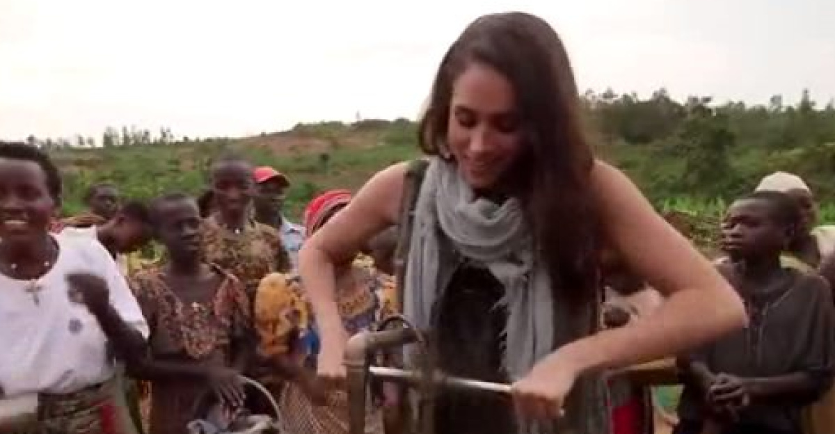 More than 57,500 people in Rwanda now have access to safe drinking water thanks to <a href="https://en.wikipedia.org/wiki/Meghan_Markle%E2%80%99s" class="extiw" title="en:Meghan Markle’s">Meghan Markle’s</a> support. The actress travelled to Rwanda in 2016 as a <a href="https://en.wikipedia.org/wiki/World_Vision_International" class="extiw" title="en:World Vision International">World Vision Global Ambassador</a> to see first-hand the challenges facing many communities when it comes to finding clean water. Since then, the international children’s charity has been able to support more than 57,500 people with safe water to drink.<a rel="nofollow" class="external autonumber" href="https://www.worldvision.org.uk/news-and-views/latest-news/2018/may/meghan-markle-helped-bring-clean-water-almost-60000-rwandans/">[1]</a>