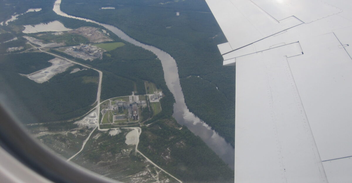 Northeast Cape Fear River in New Hanover County North Carolina from the Air