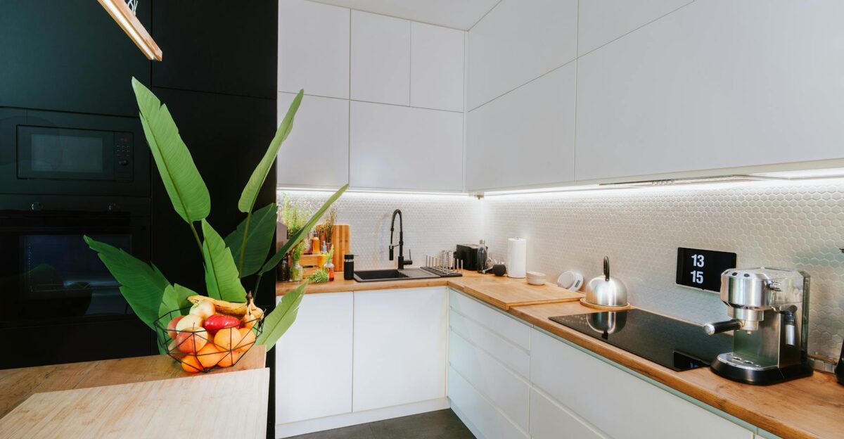 Sleek kitchen featuring smart tech and minimalist design perfect for modern homes