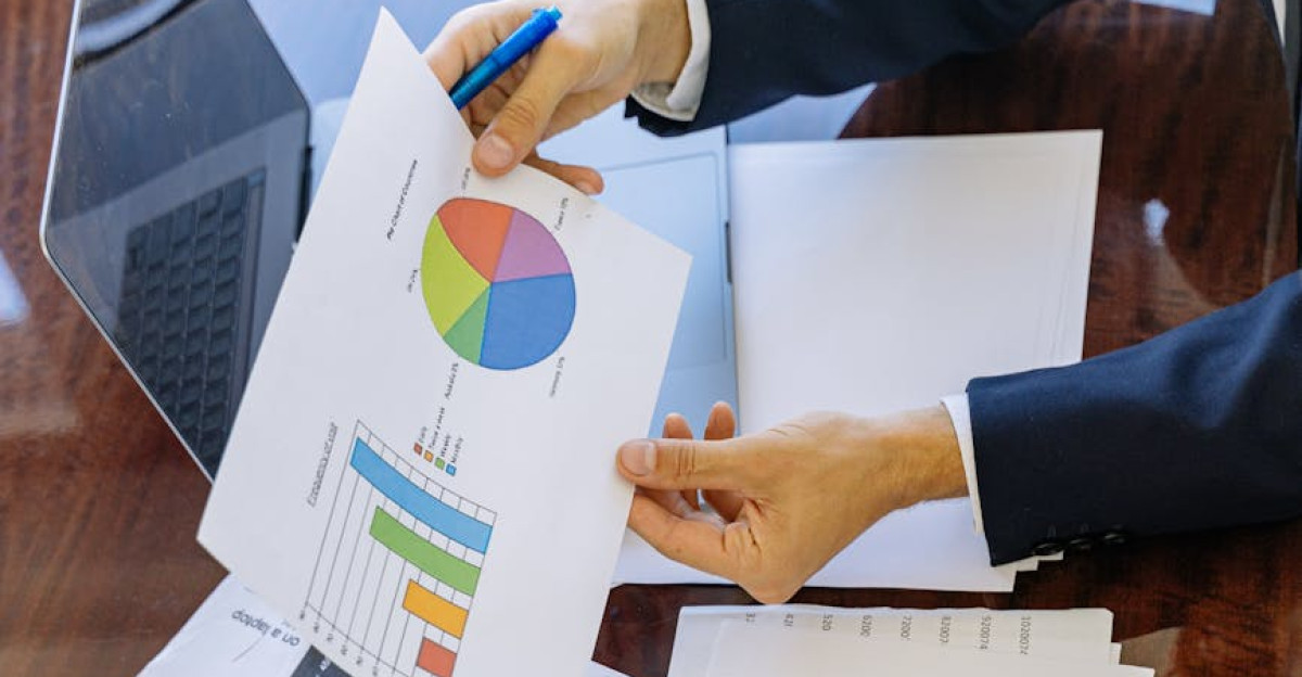 Business professionals analyzing financial charts and graphs during a meeting