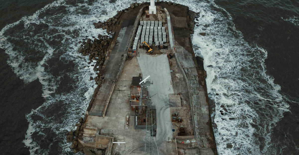 a ship in the water