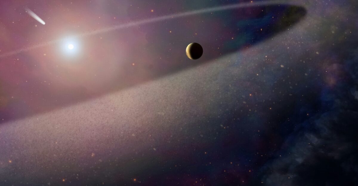 an artist s impression of a distant object in space