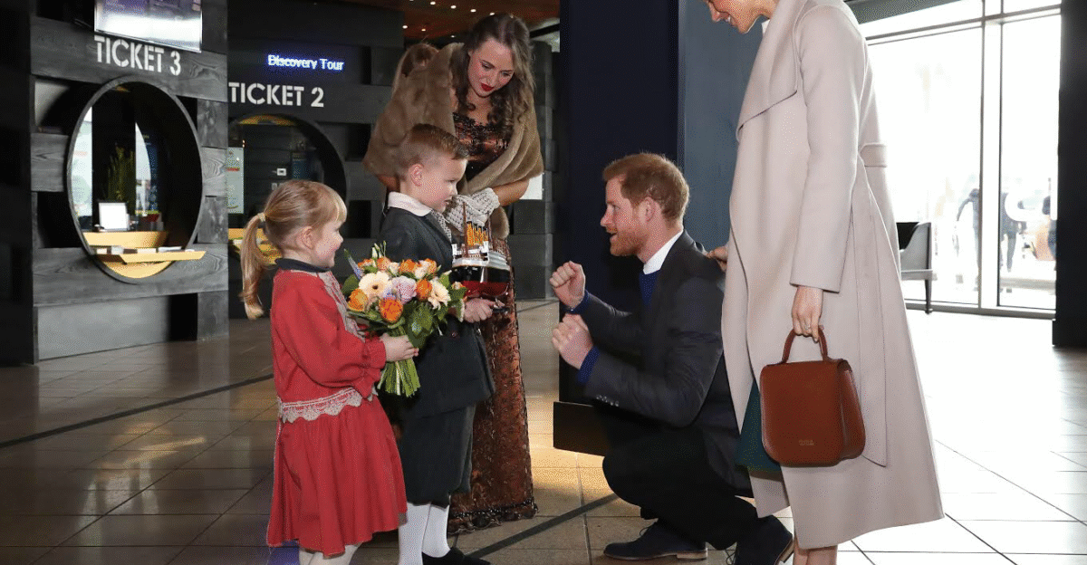 Prince Harry and Ms Markle visit Titanic Belfast
