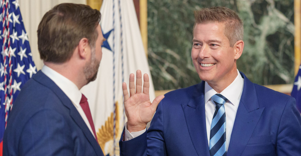 Thank you to @VP for administering the ceremonial swearing in and welcoming my family. It is an honor to join the Trump-Vance Administration and lead @USDOT in its mission to usher in a golden age of Transportation.