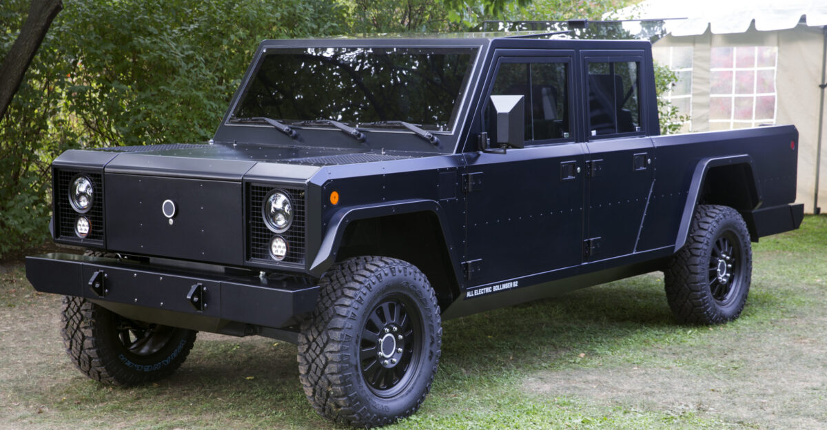 A Bollinger B2 being exhibited at the 2021 Greenwich Concours d Elegance I am sure we will be tired of seeing these before soon Never mind the B1 B2 were discontinued before they even entered production