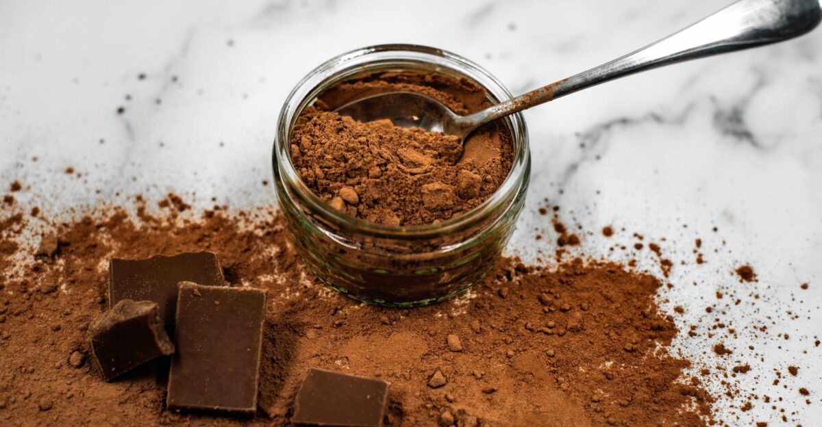 A photograph to show the similarities and differences between Cocoa Powder vs Chocolate This image was created as part of an informative piece about the health benefits of cocoa powder and chocolate We ve now decided to release this photo under Creative Commons Attribution Licensing so that you to use this image in any way you choose to All we ask ifs that you please credit us when you do so by providing a link to