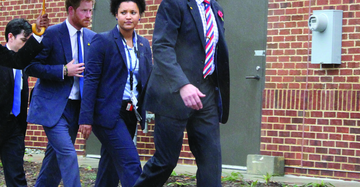 DP and Washington Field Office special agents protect Prince Harry during his visit to Fort Belvoir VA October 28 2015 U S Department of State photo