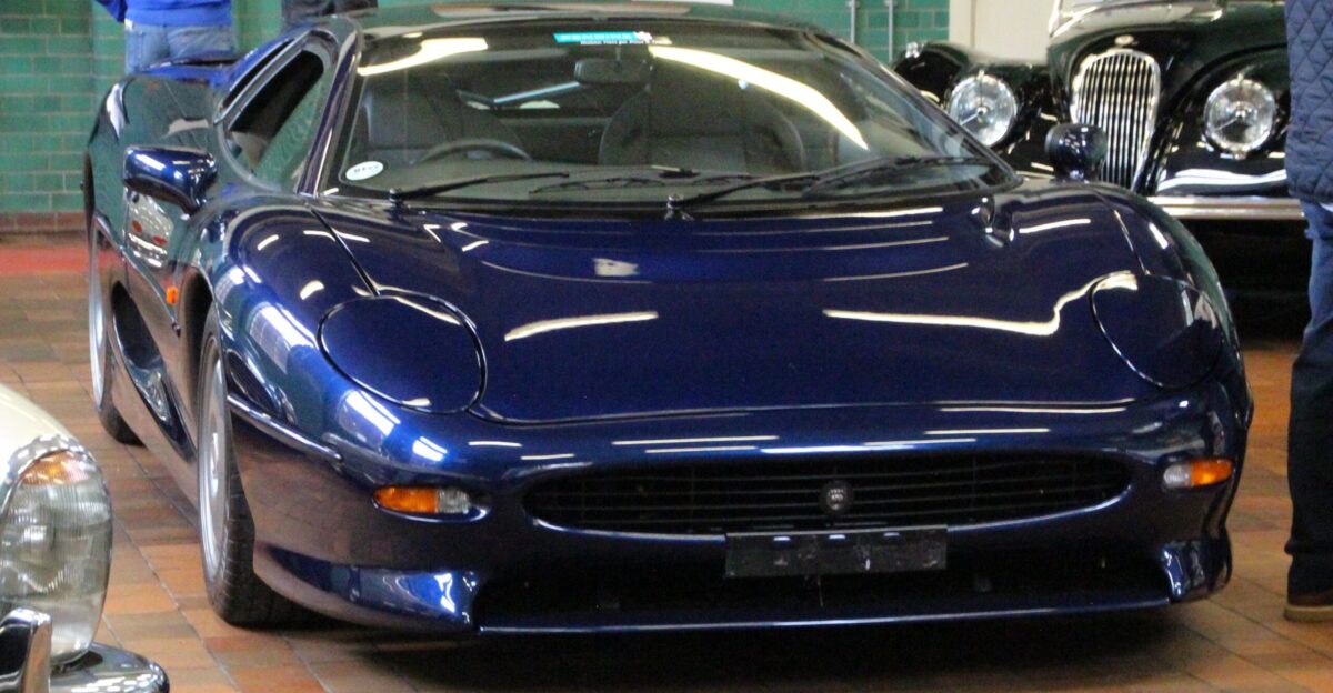 A 1993 Jaguar XJ220 taken at Bicester Scramble October 2024