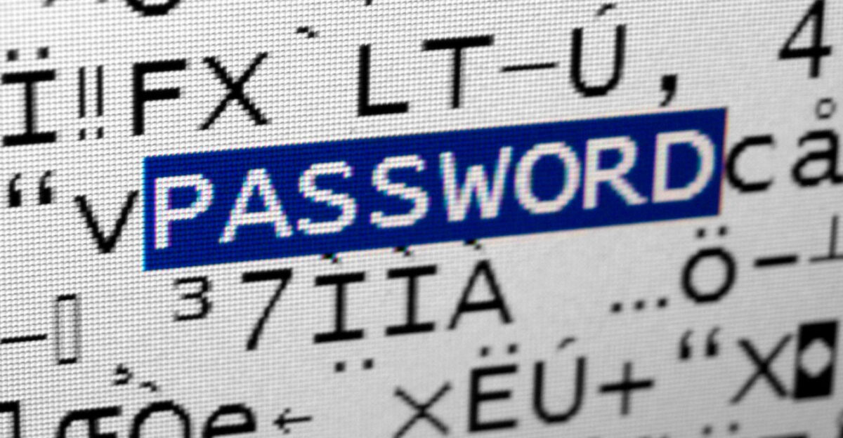 Password hacking illustration