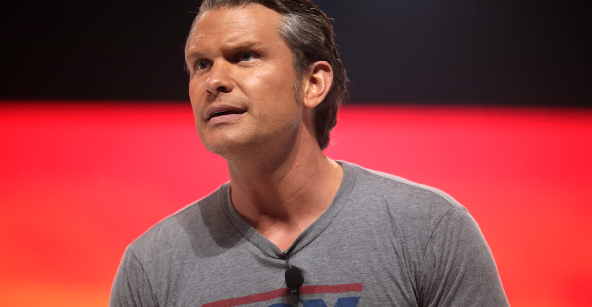 Pete Hegseth speaking with attendees at the 2021 Student Action Summit hosted by Turning Point USA at the Tampa Convention Center in Tampa Florida Please attribute to Gage Skidmore if used elsewhere