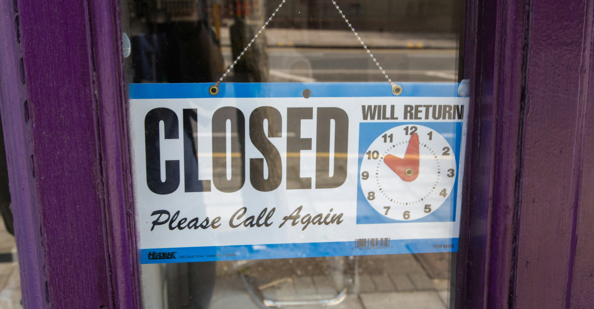 white and blue glass door