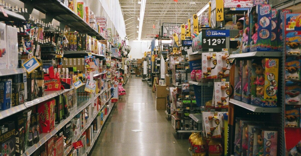 shopping mall with assorted products