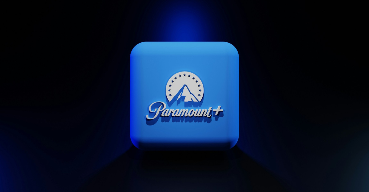 a blue rectangular object with a logo