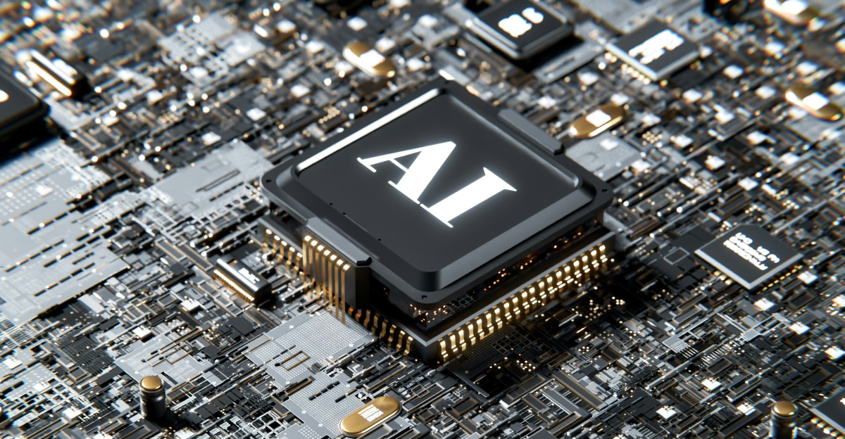 a computer chip with the letter a on top of it