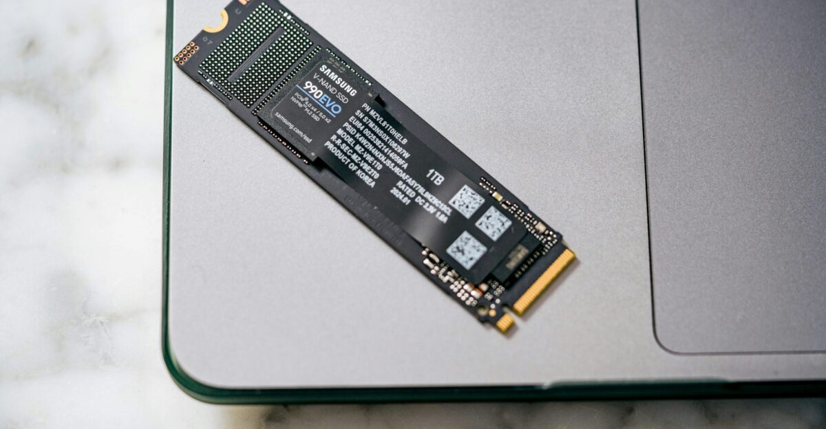 A close up of a laptop on a table