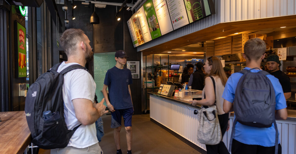 Inside of a Shake Shack location in New York City New York United States