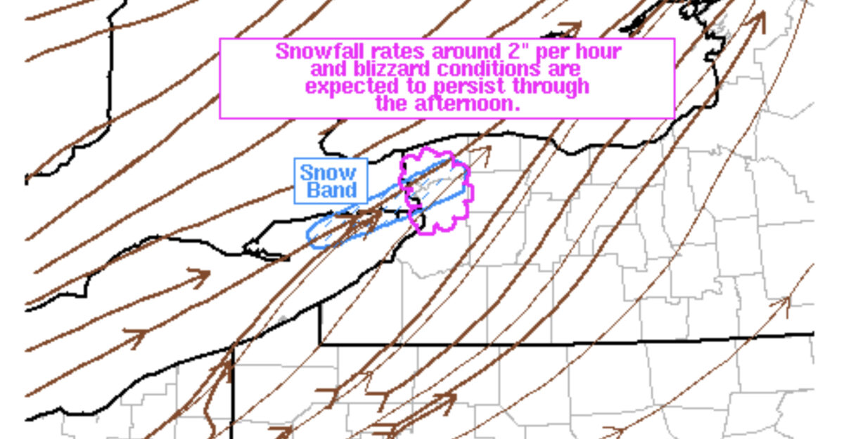 SPC Mesoscale Discussion 2072 indicating blizzard conditions specifically around Buffalo New York