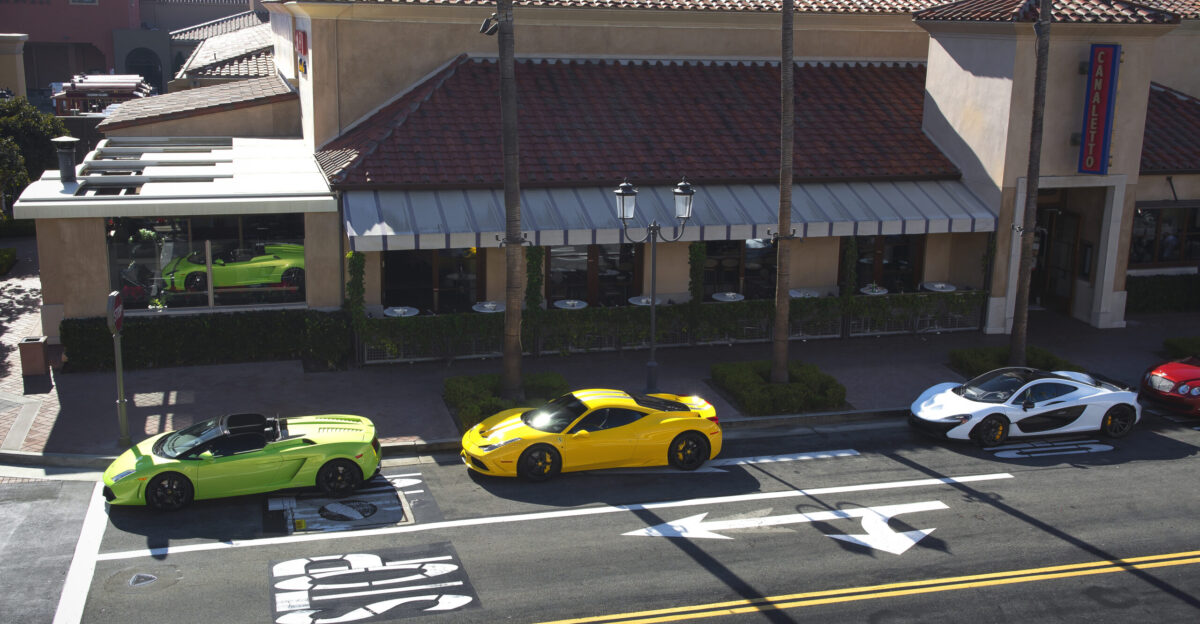Lamborghini Gallardo Spyder Ferrari 458 Speciale and McLaren P1
