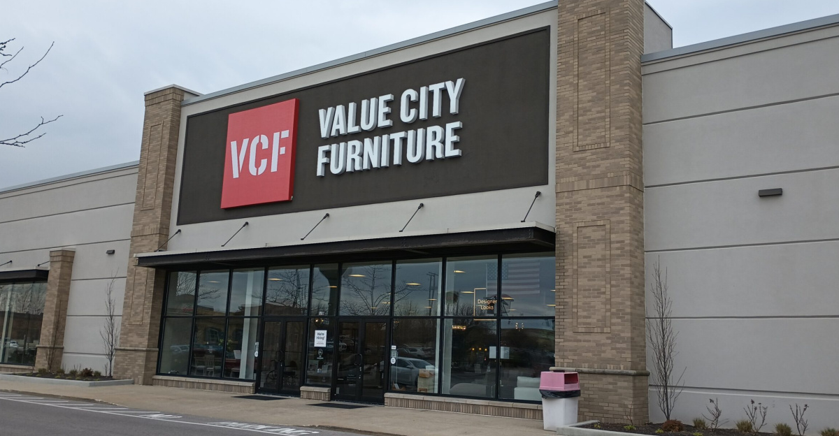 A Value City Furniture store in Greenwood.