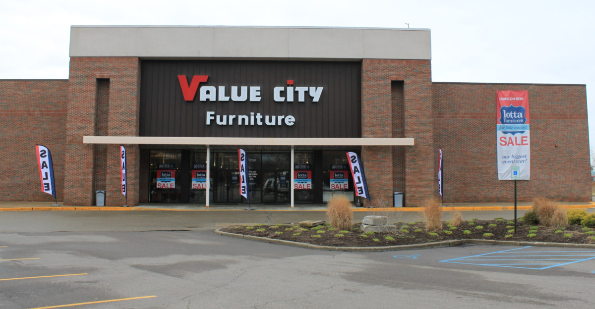Value City furniture store, 37001 Warren Road, Westland, Michigan.