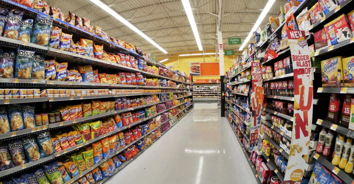Potato chips and other junk food in Walmart Wenatchee Washington
