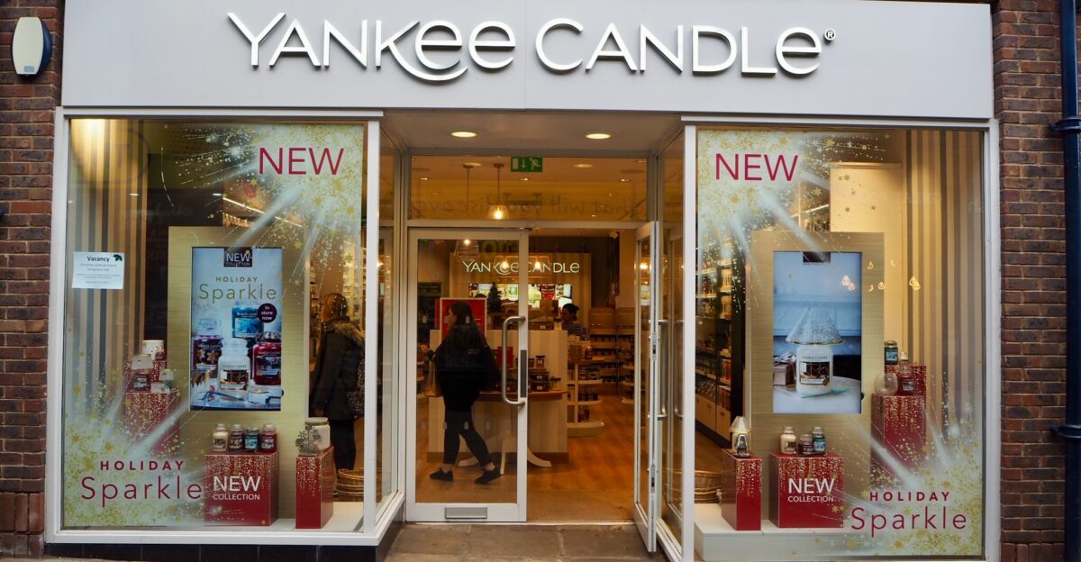 A Yankee Candle shop in Coppergate Walk York